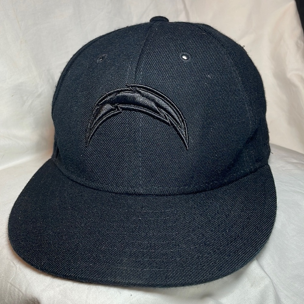 San Diego Chargers blk on blk hat
